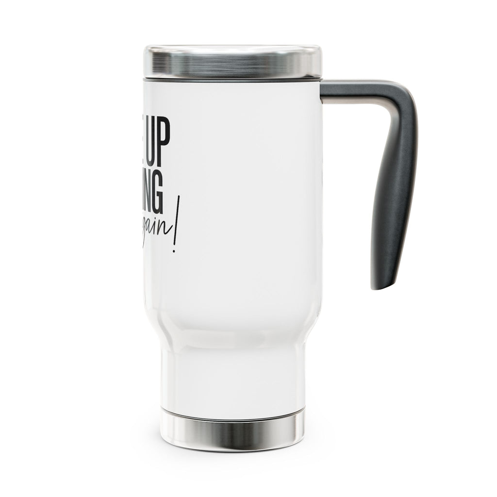 Stainless Steel Travel Mug with Handle, 14oz