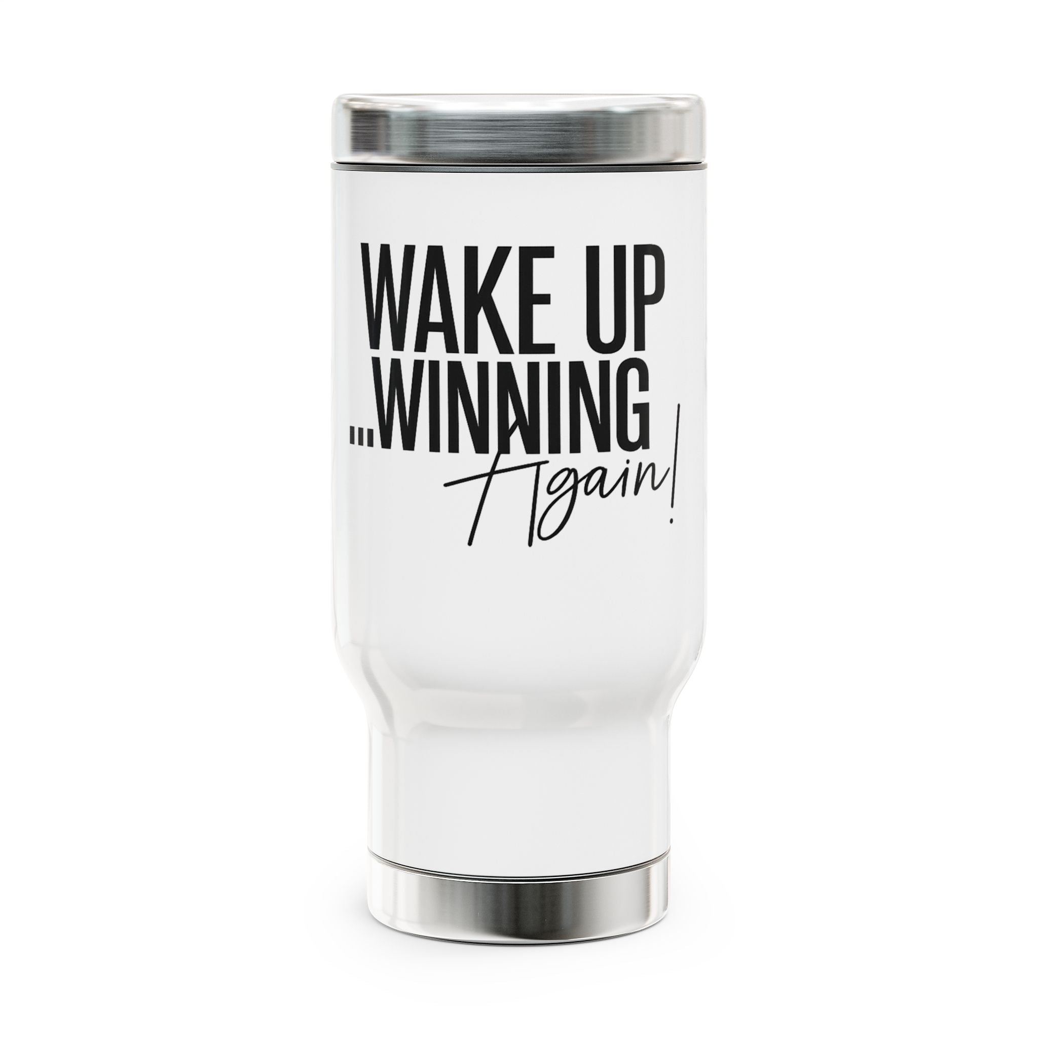 Stainless Steel Travel Mug with Handle, 14oz