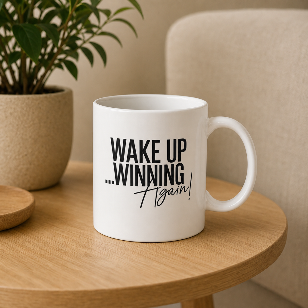 Wake Up Winning Again Mug – 11oz